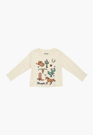 Wrangler Baby Girls Long Sleeve T-Shirt