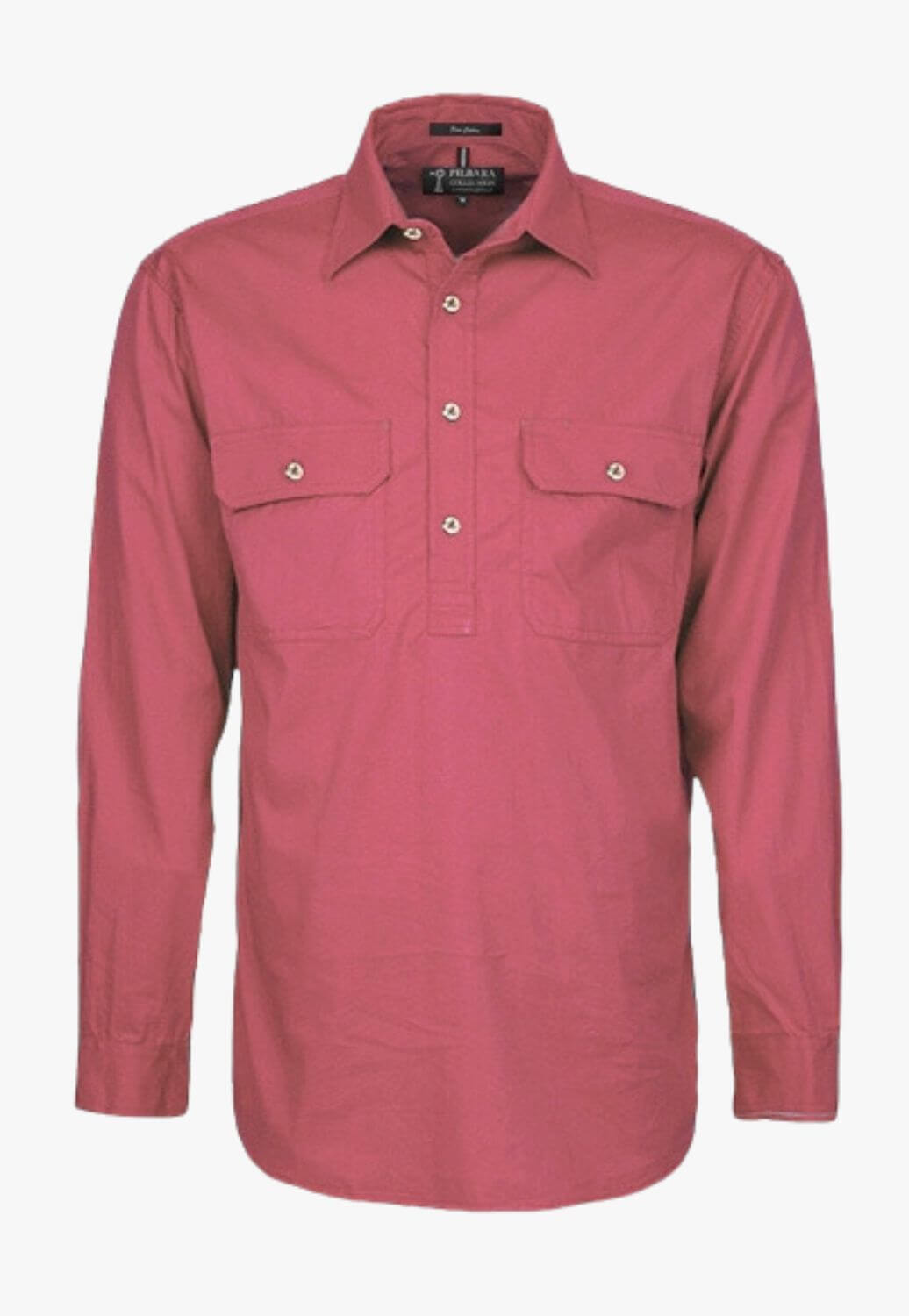 Pilbara Mens Closed Front Work Shirt RM200CF