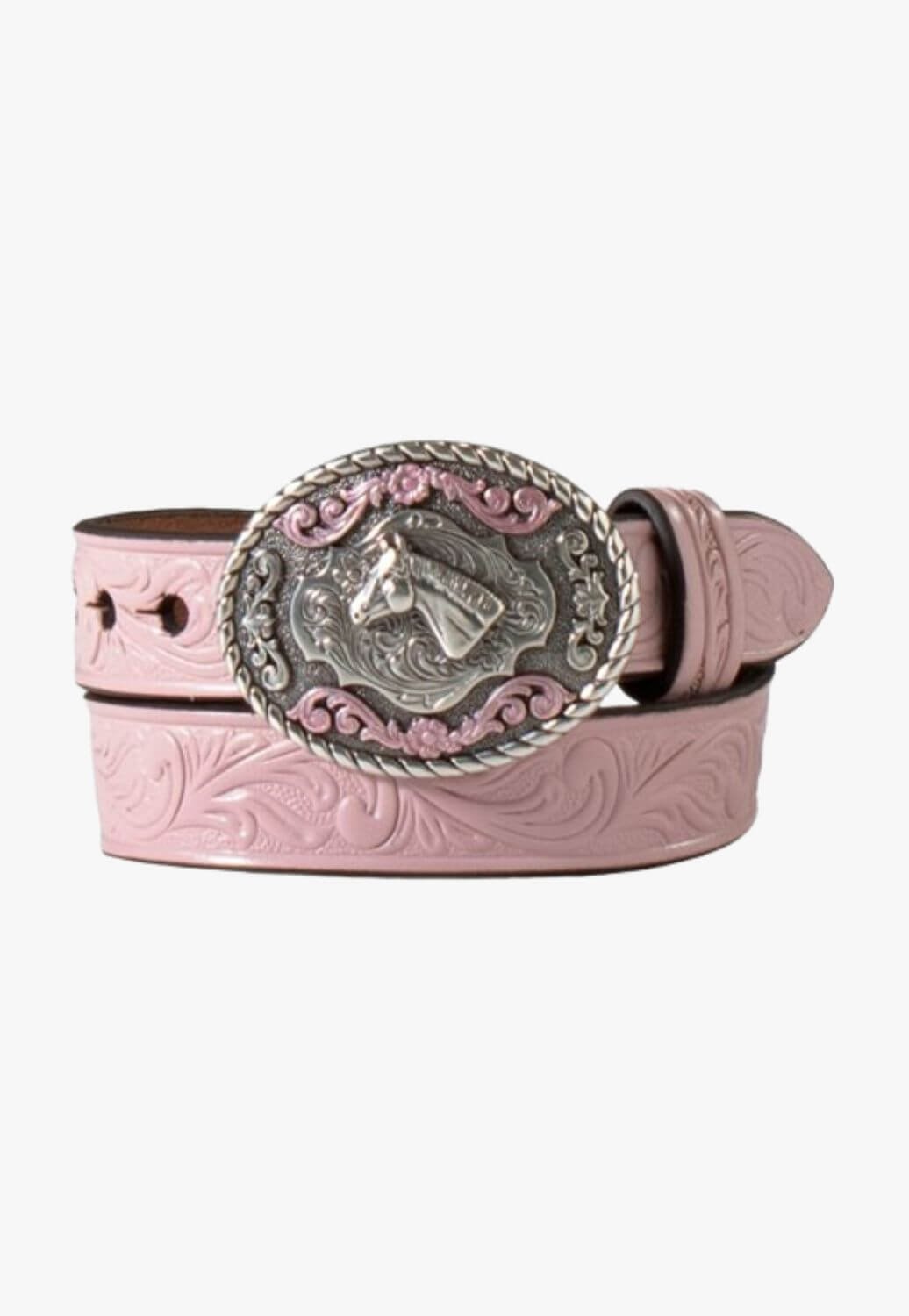Nocona Baby Girls Floral Embossed Belt