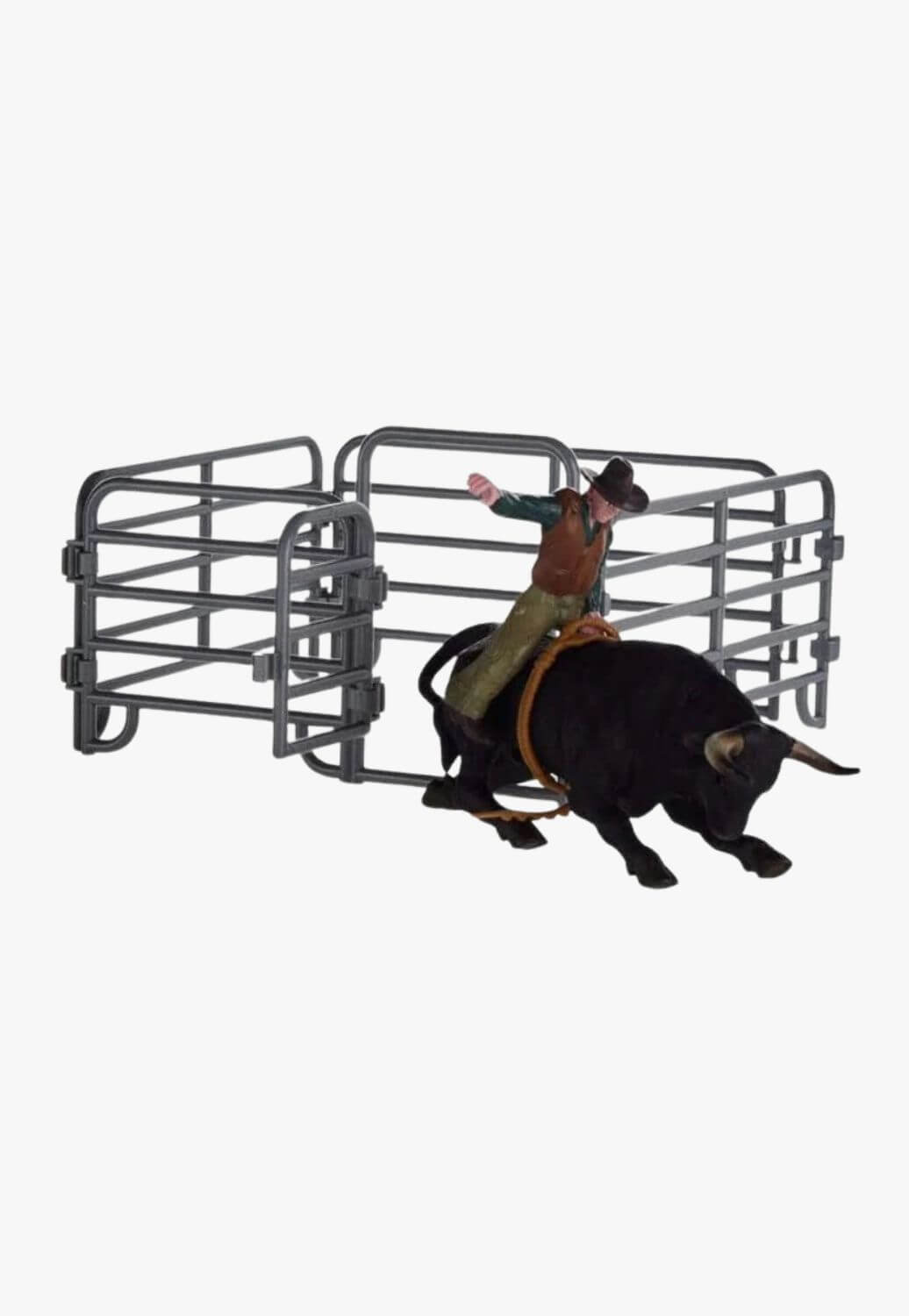 M and F Western Bull Rider Play Set - Brown Chaps