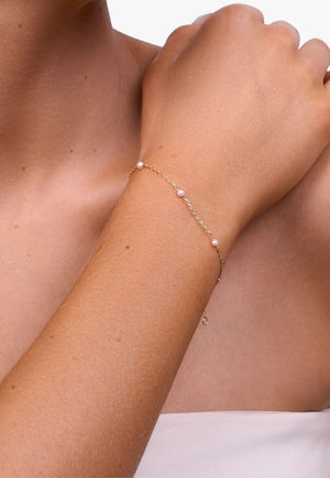 Liberte Lilibet Gold Pearl Bracelet