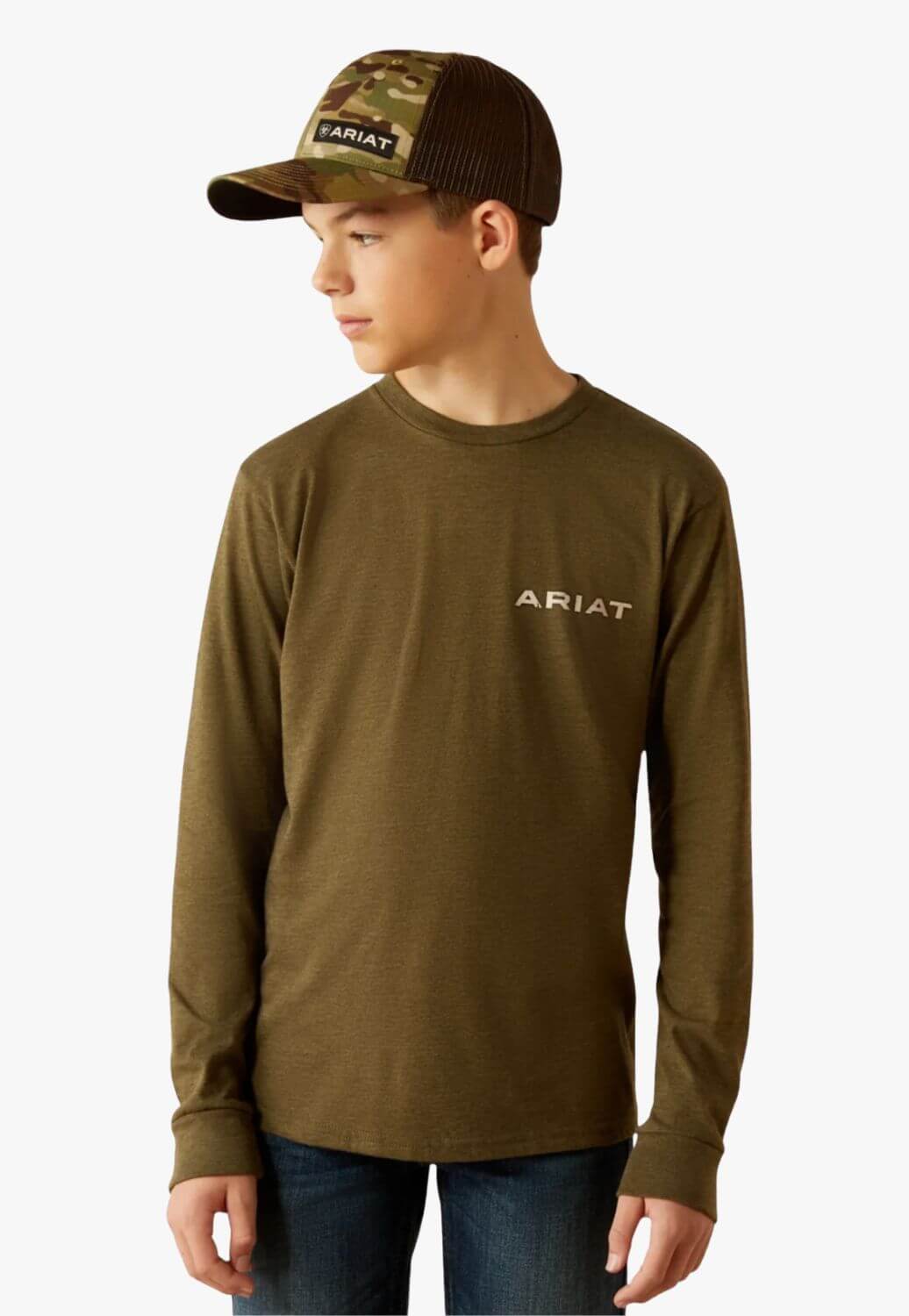 Ariat Boys Boarded LOTF Hex Long Sleeve T-Shirt