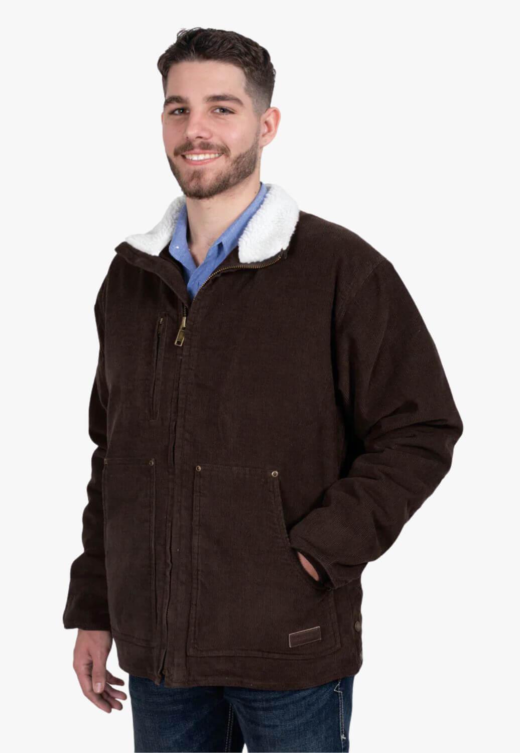 Just Country Mens Diamantina Sherpa Corduroy Jacket