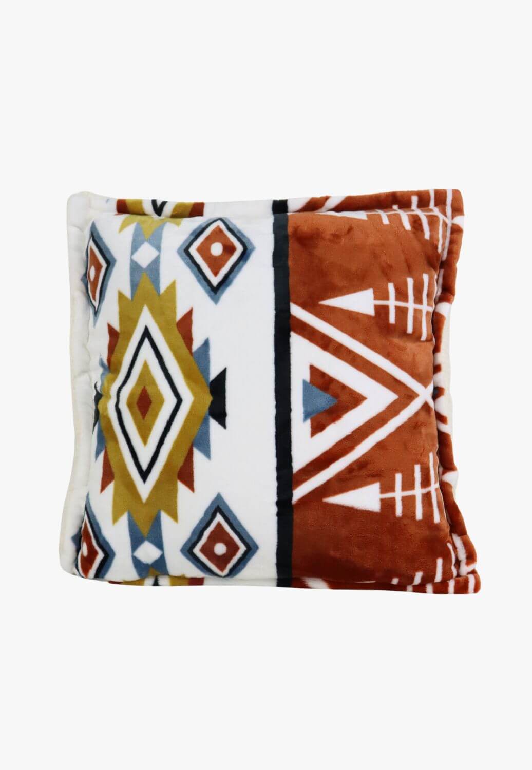 Carstens Arrowhead Earth Plush Sherpa Pillow