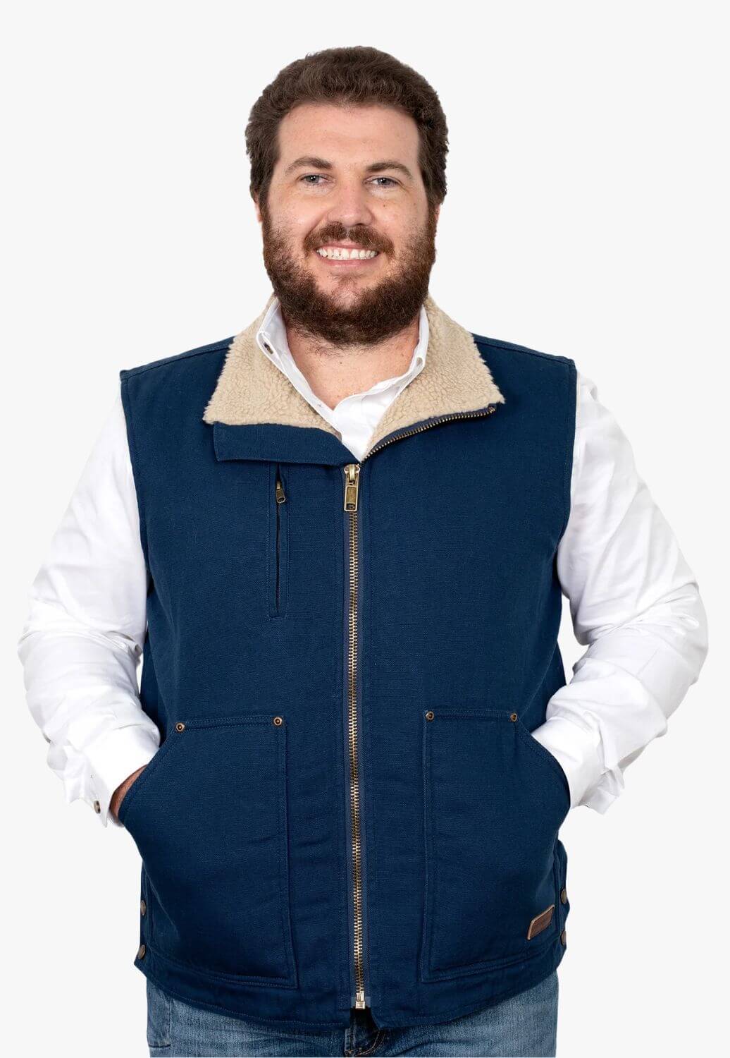 Just Country Mens Diamantina Sherpa Vest