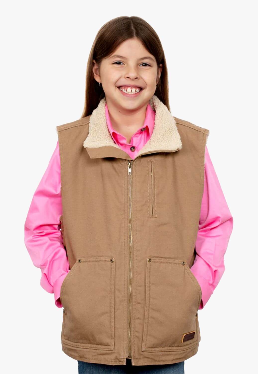 Just Country Junior Diamantina Sherpa Vest