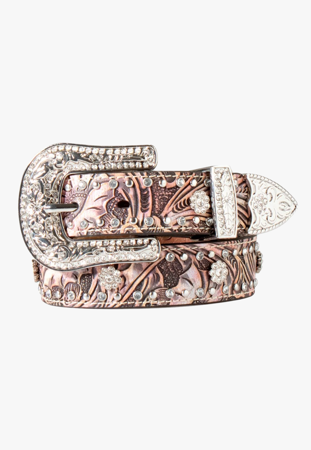 Angel Ranch Girls Floral Embossed Belt