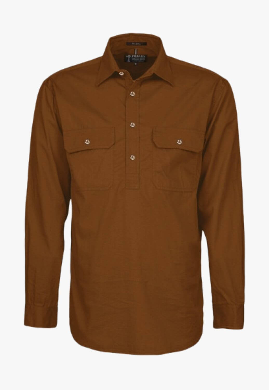 Pilbara Mens Closed Front Work Shirt RM200CF