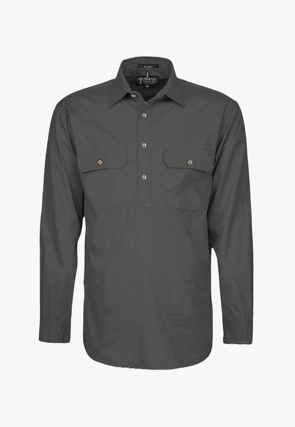 Pilbara Mens Closed Front Long Sleeve Work Shirt RM200CF