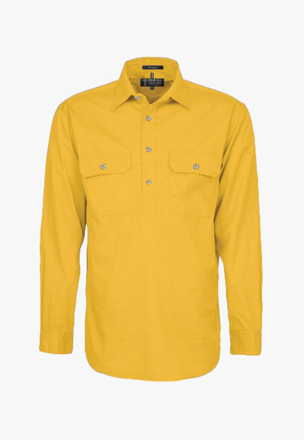 Pilbara Mens Closed Front Long Sleeve Work Shirt RM200CF