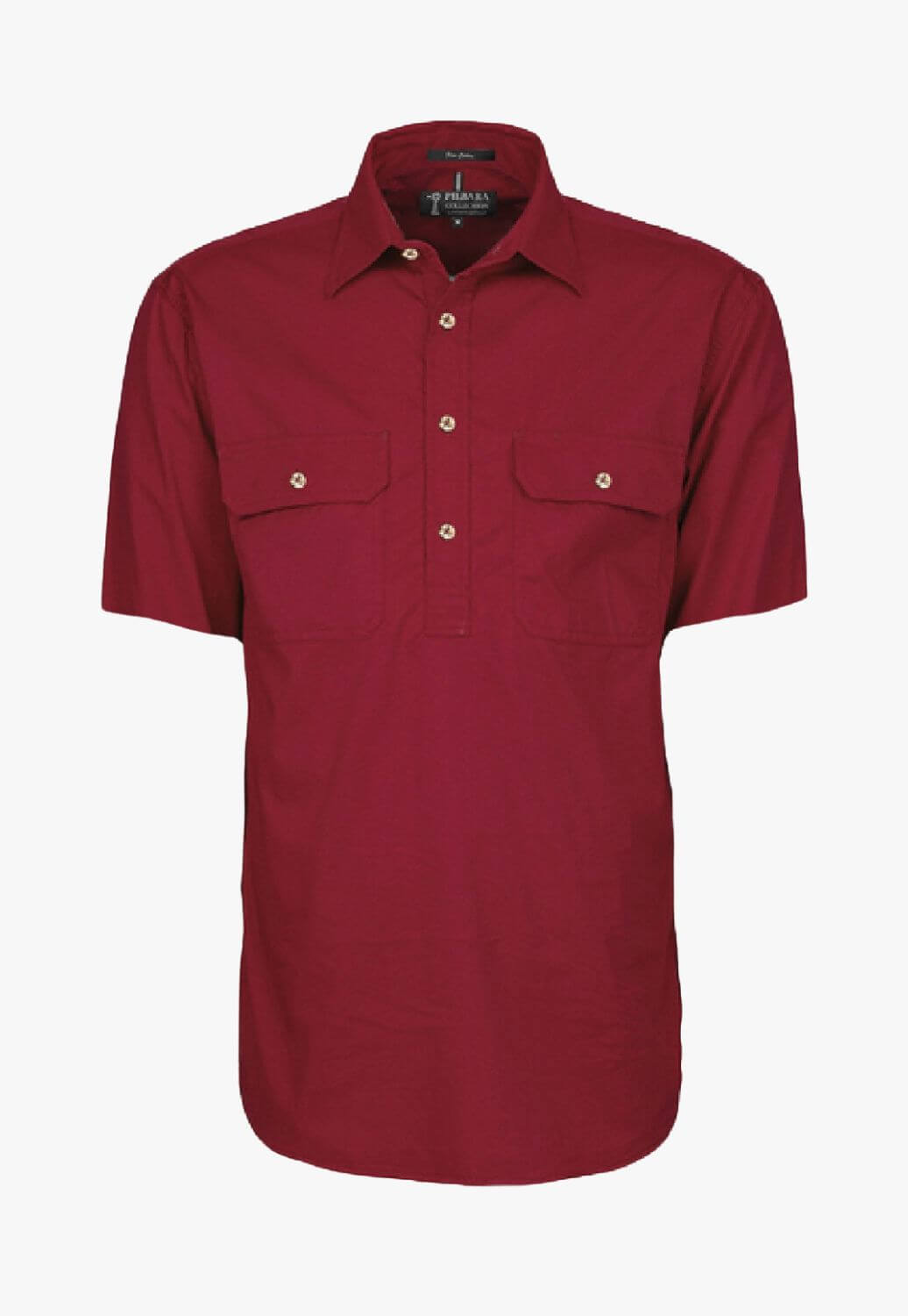 Pilbara Mens Closed Front Short Sleeve Work Shirt RM200CFS