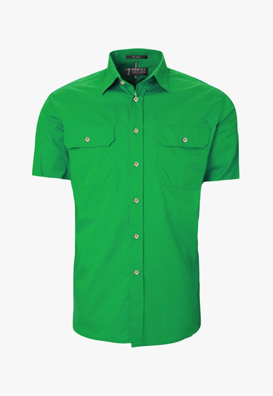 Pilbara Mens Open Front Short Sleeve Work Shirt RM500BTS