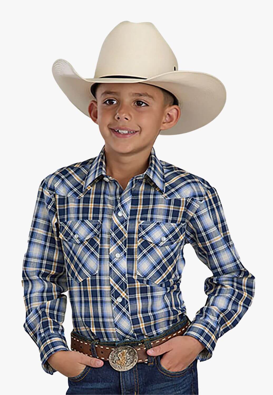 Roper Boys Karman Classic 55/45 Collection Long Sleeve Shirt