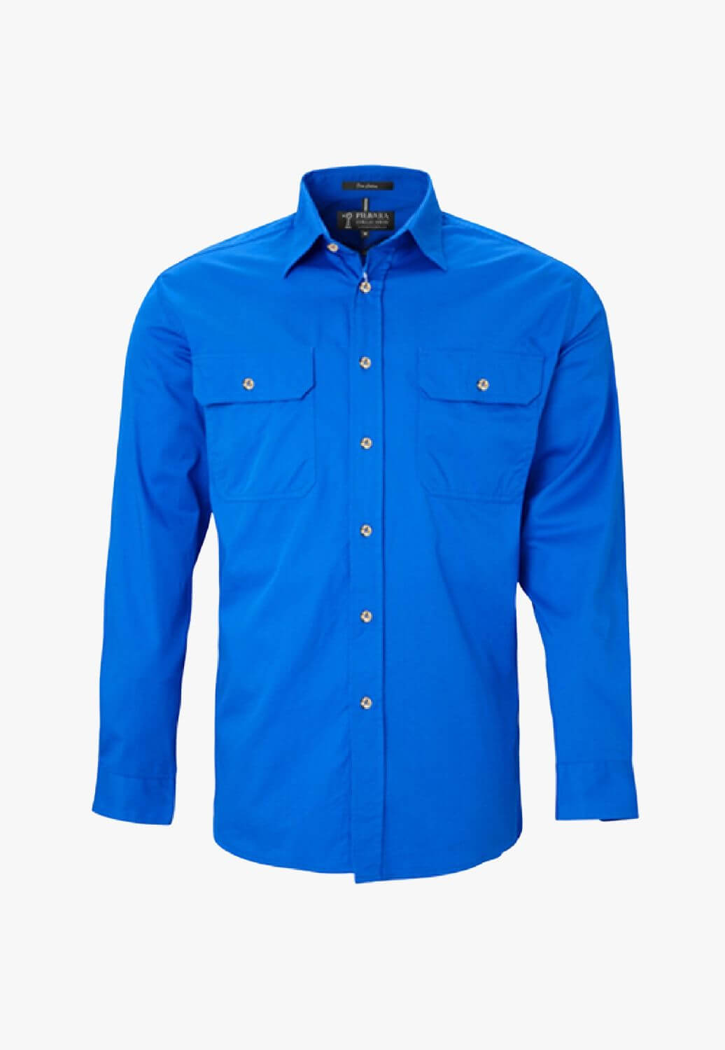 Pilbara Mens Open Front Long Sleeve Work Shirt RM500BT