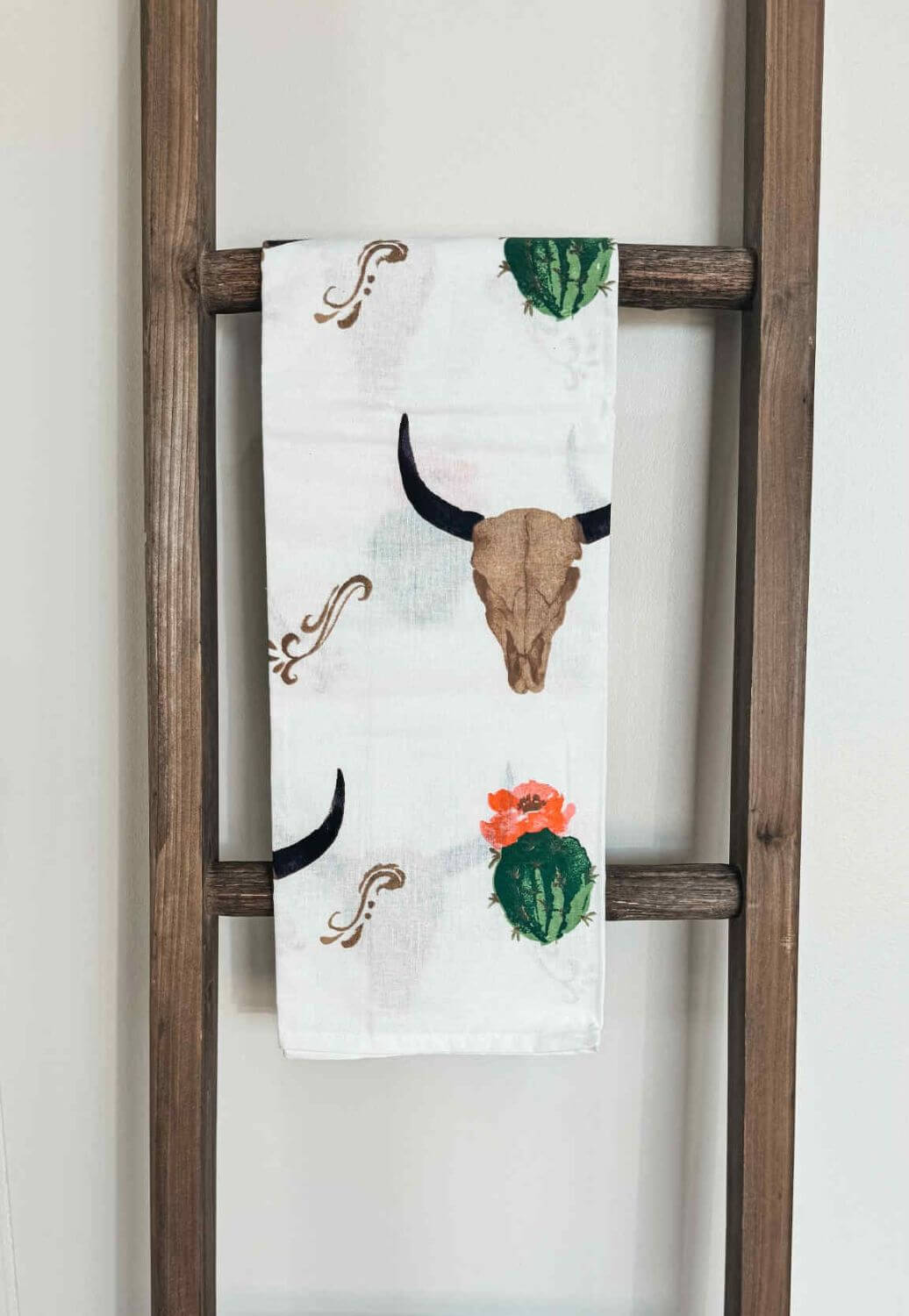 Skull/Cactus Printed Tea Towel