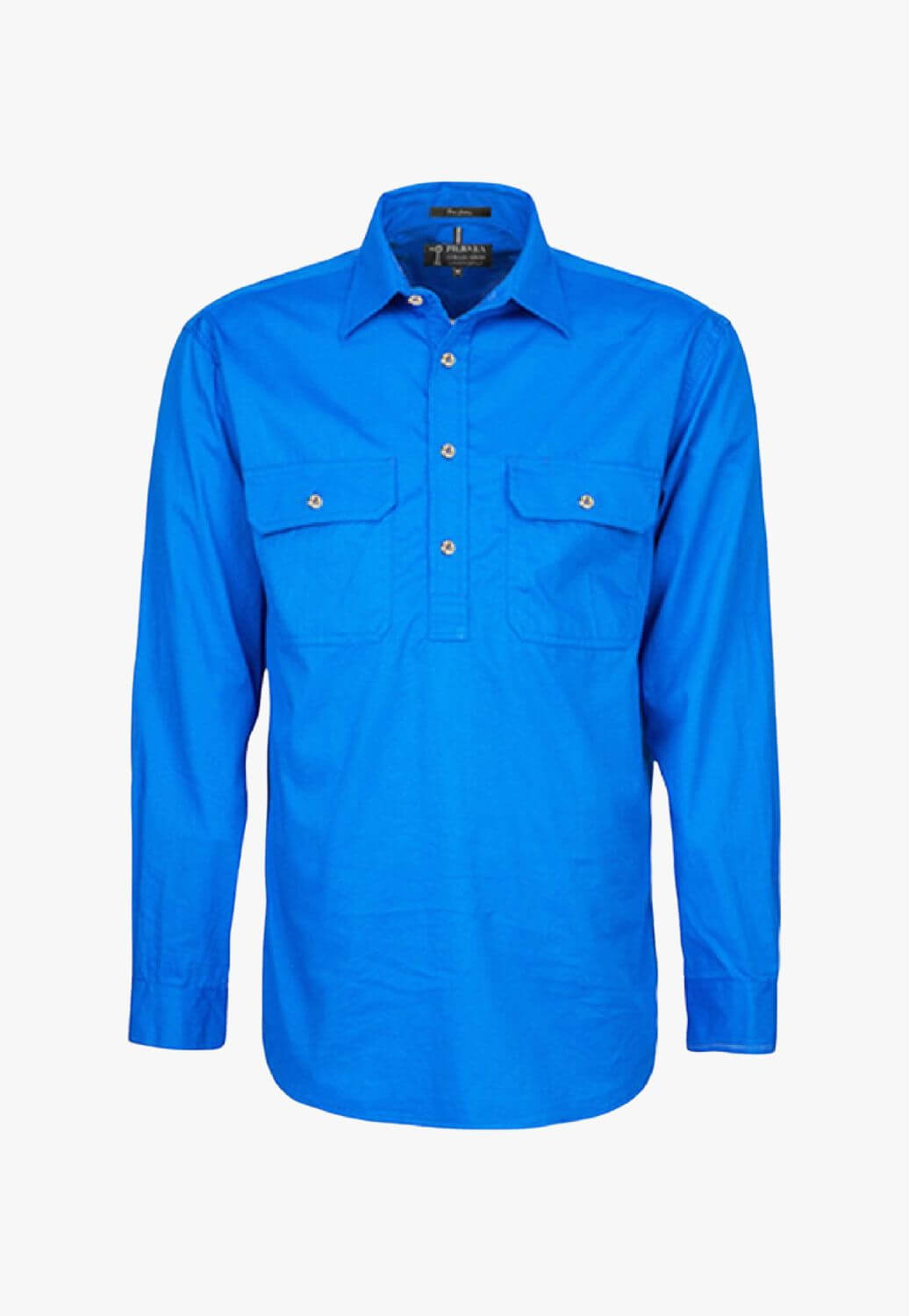 Pilbara Mens Closed Front Long Sleeve Work Shirt RM200CF