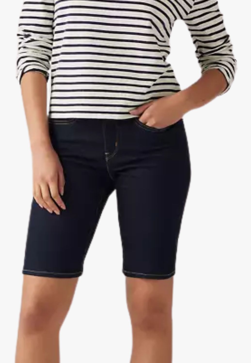 Levis Womens Shaping Bermuda Shorts