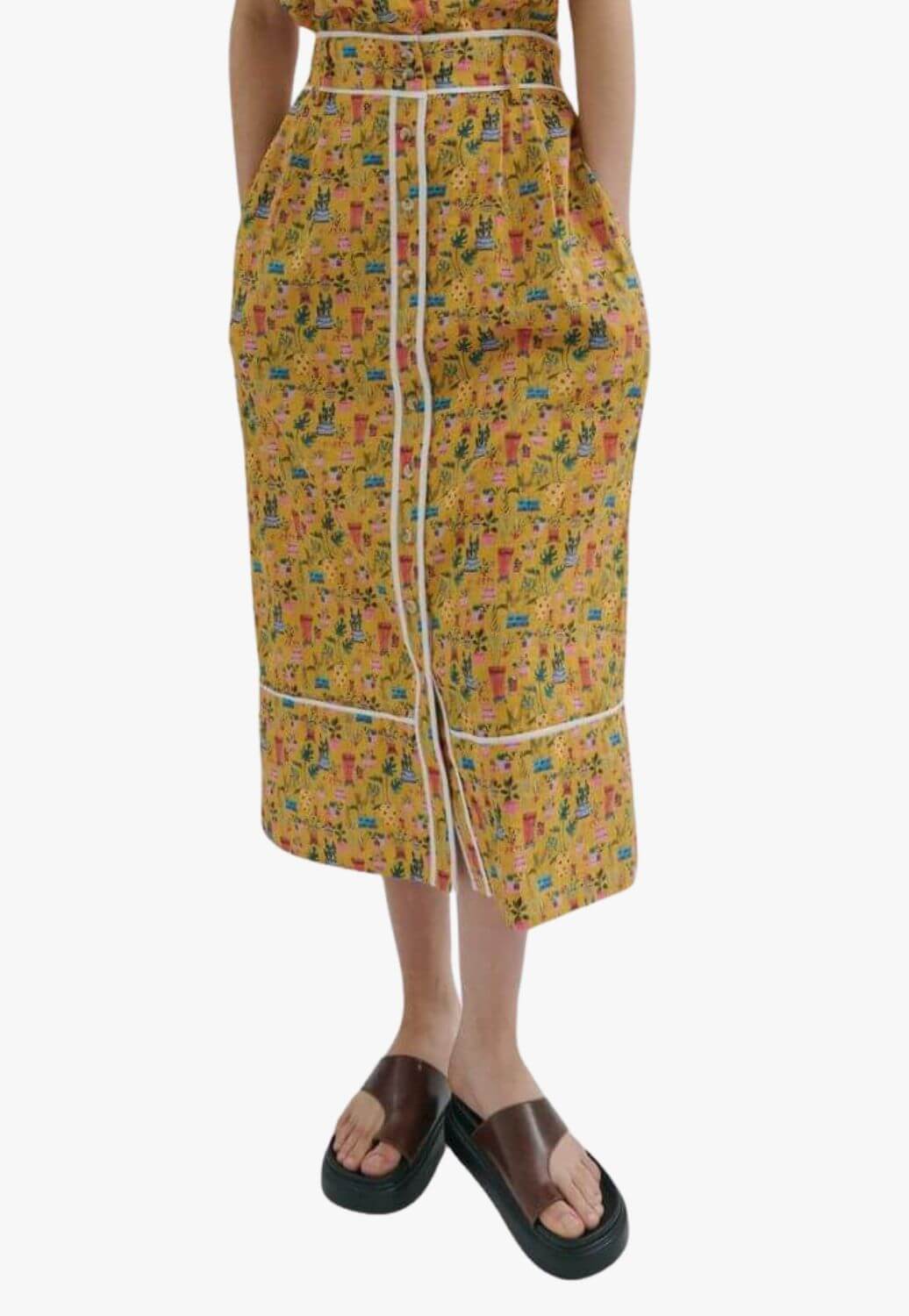 Maevarii Womens Alice Midi Skirt