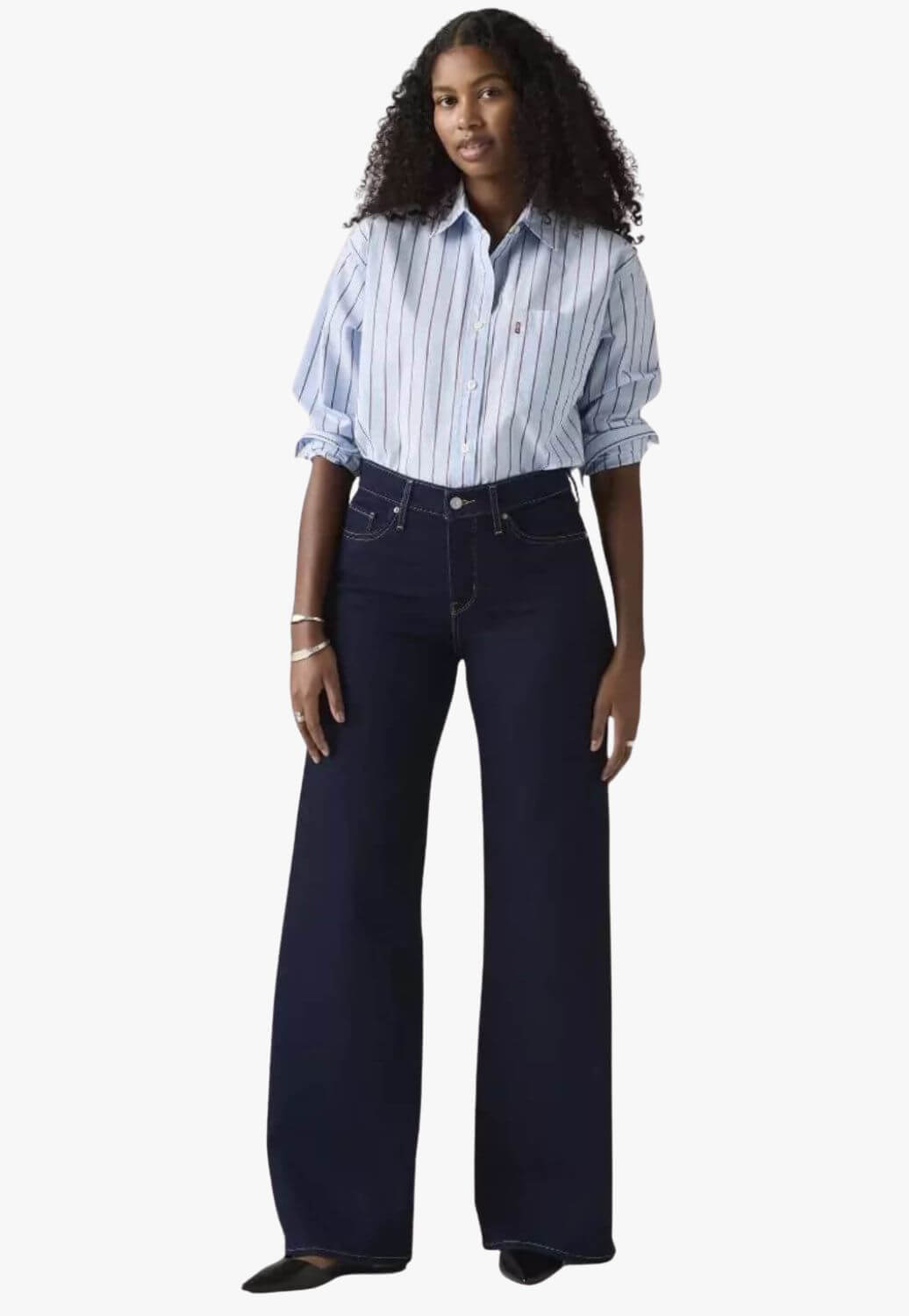 Levis Womens 318 Shaping Wide Leg Jean