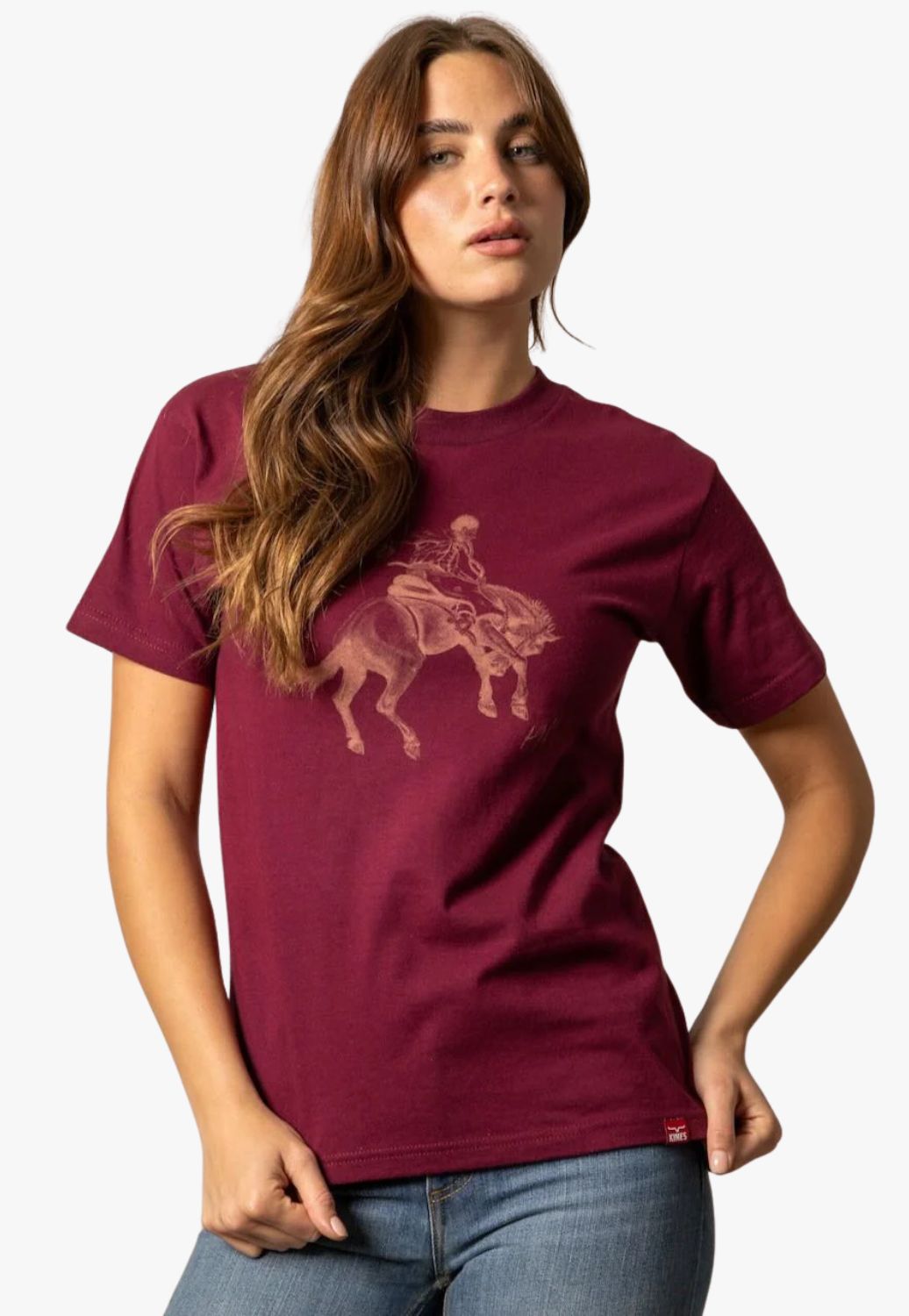 Kimes Ranch Womens Randy Bucking Away T-Shirt