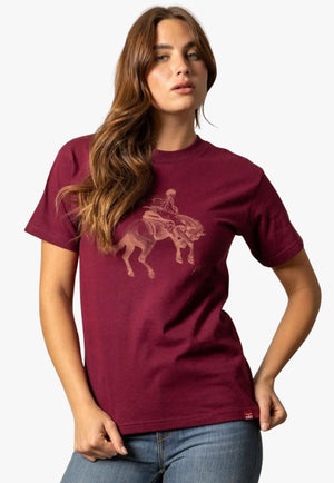 Kimes Ranch Womens Randy Bucking Away T-Shirt
