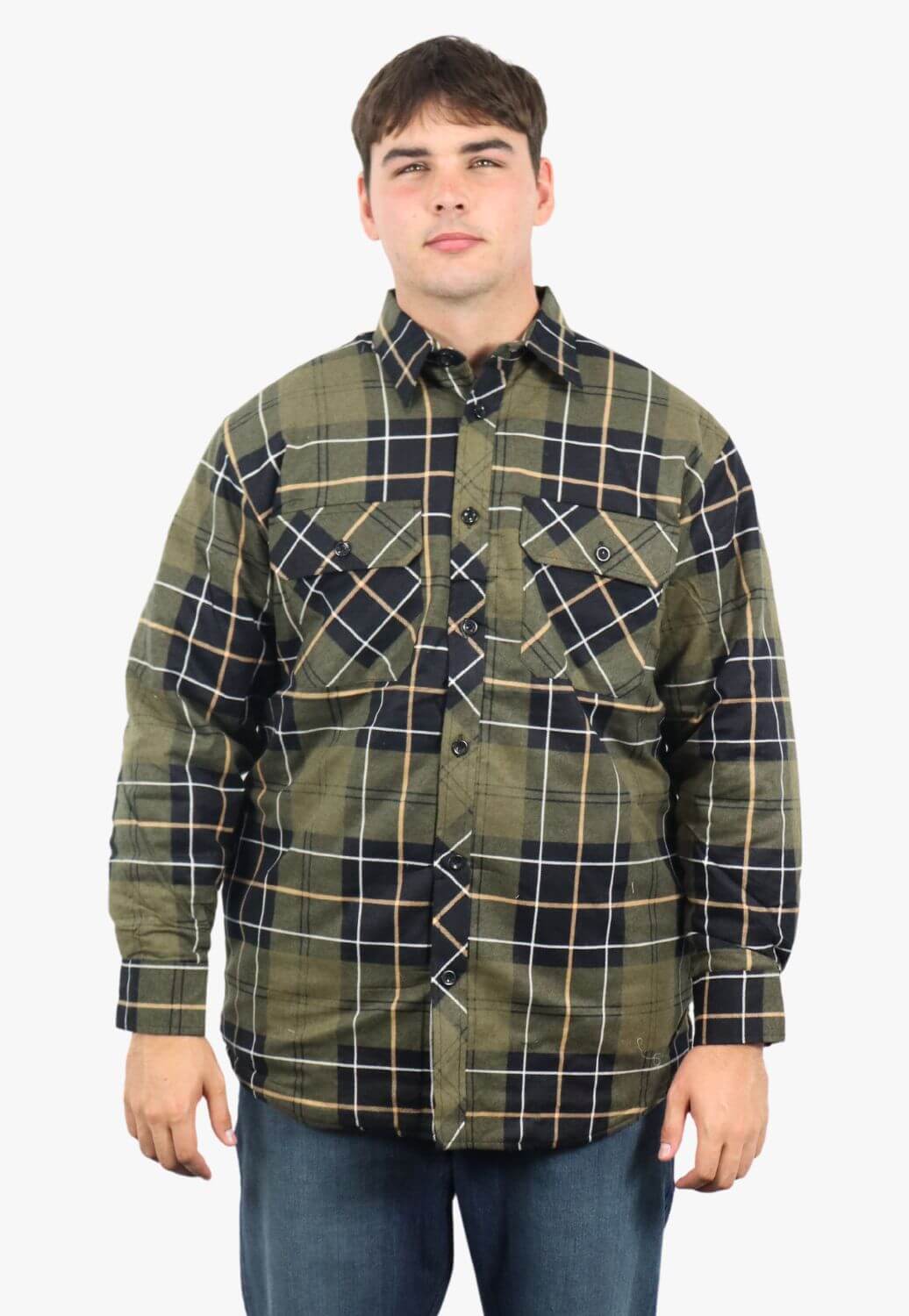 Pilbara Open Front Flannelette Quilted Shirt