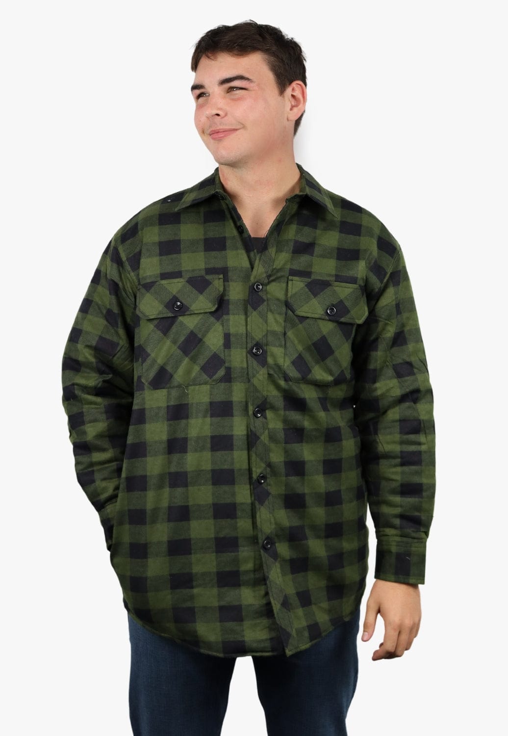Pilbara Open Front Flannelette Quilted Shirt
