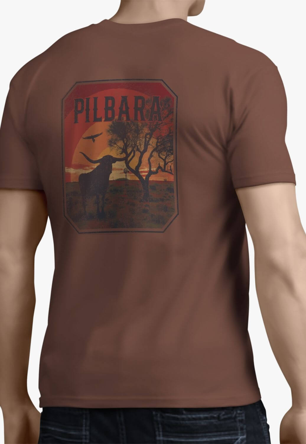 Pilbara Mens Pilbara Sunset T-Shirt