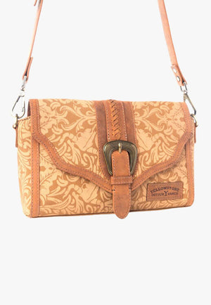Myra Yellowstone Maverick Sky Crossbody with Buckle