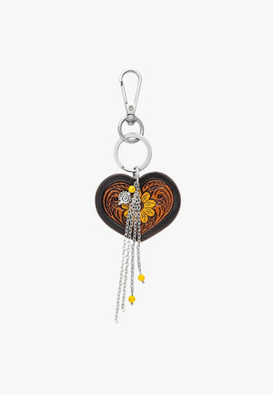 Myra Sunflower Serenade Heart Key Fob