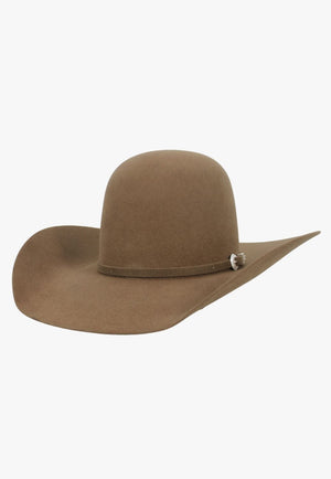 American Hat Company HATS - Felt American Hat 7X Open Crown Hat Self Band