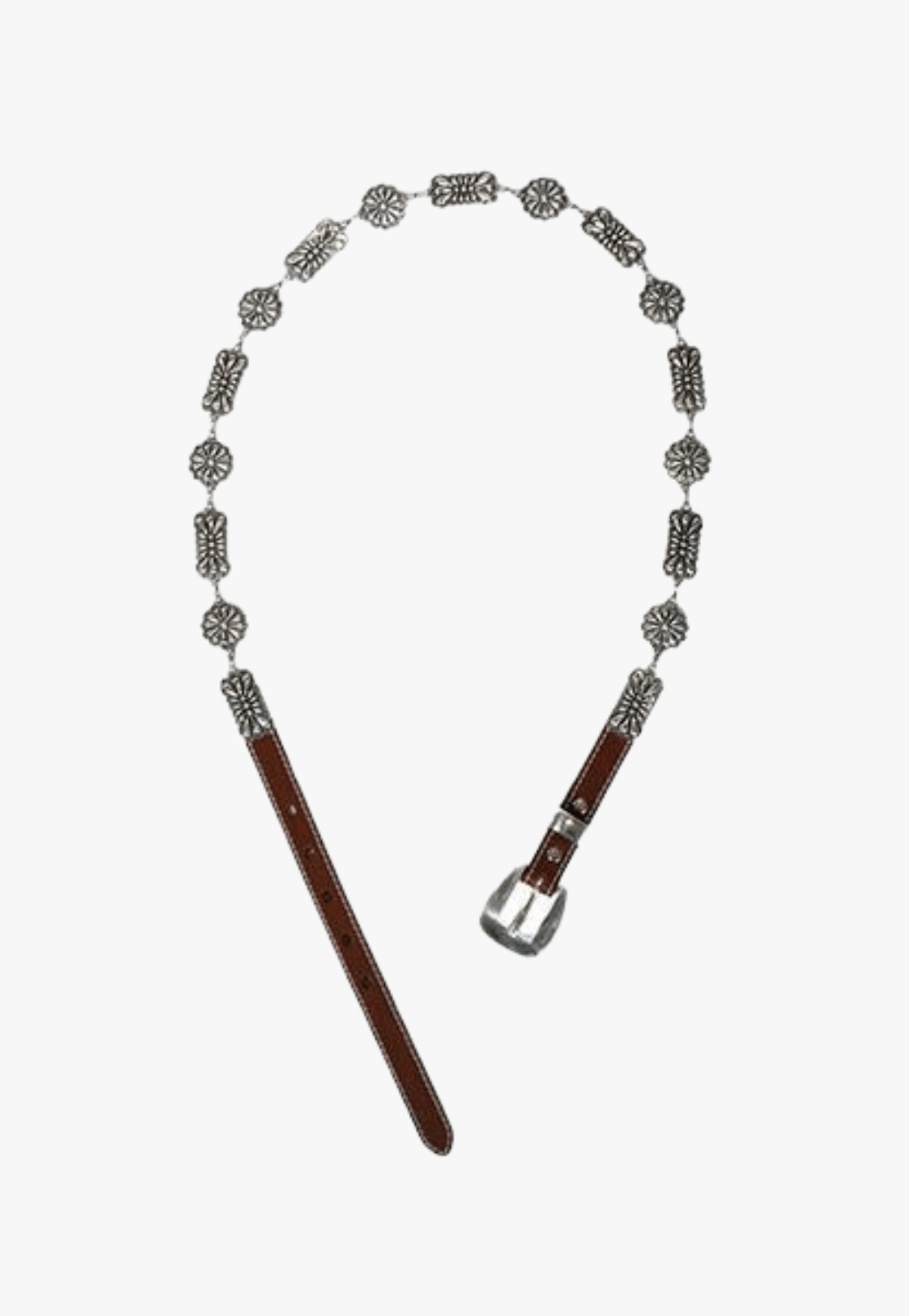 Angel Ranch CLOTHING-Womens Belts Angel Ranch Womens Rectangle Floral Concho Belt