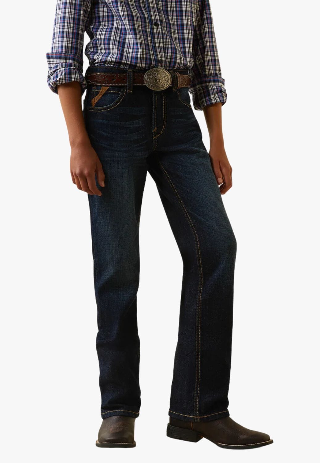 Ariat CLOTHING-Boys Jeans Ariat Boys B5 Treven Straight Leg Jean