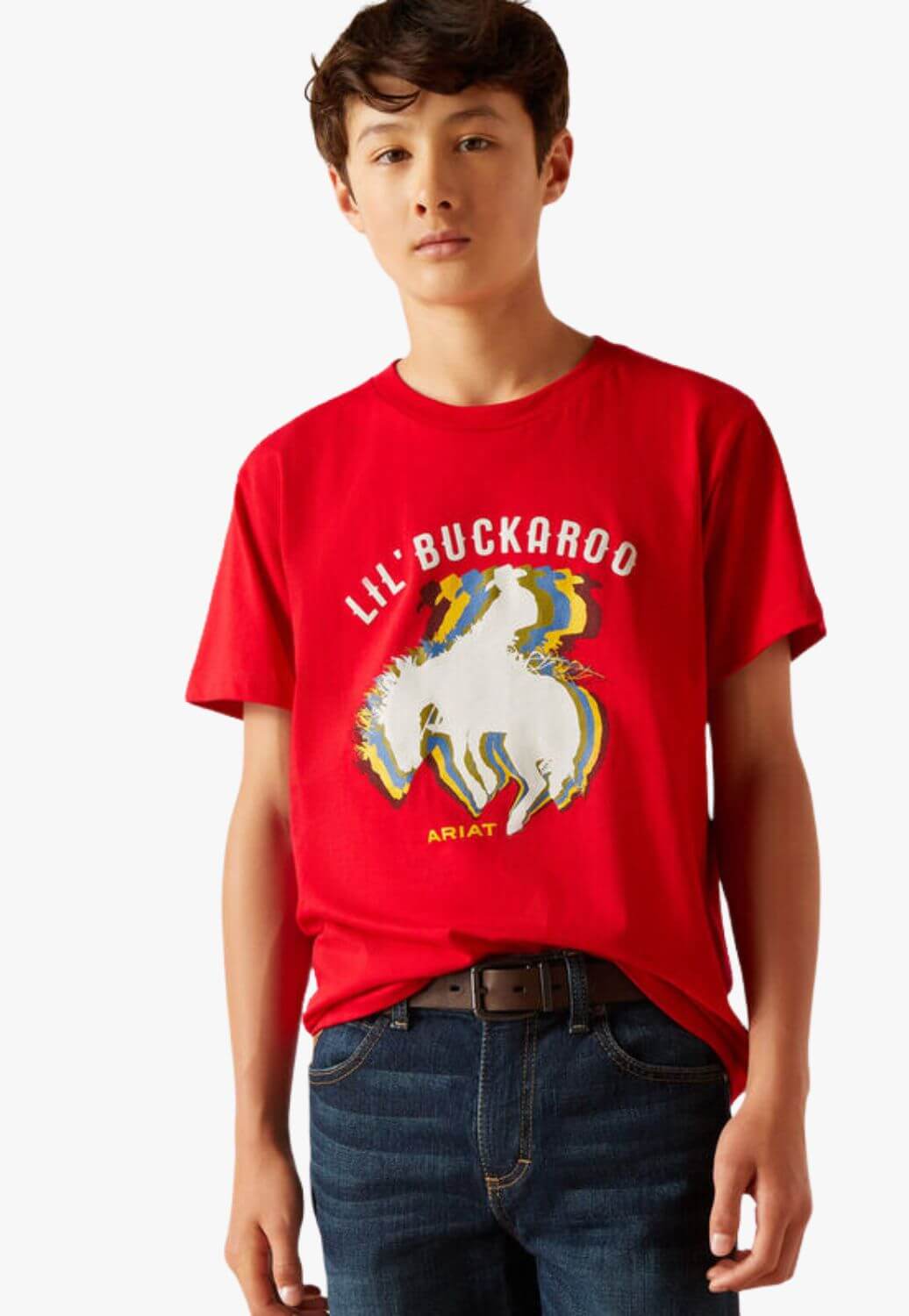 Ariat CLOTHING-Boys T-Shirts Ariat Boys Block Rodeo T-Shirt