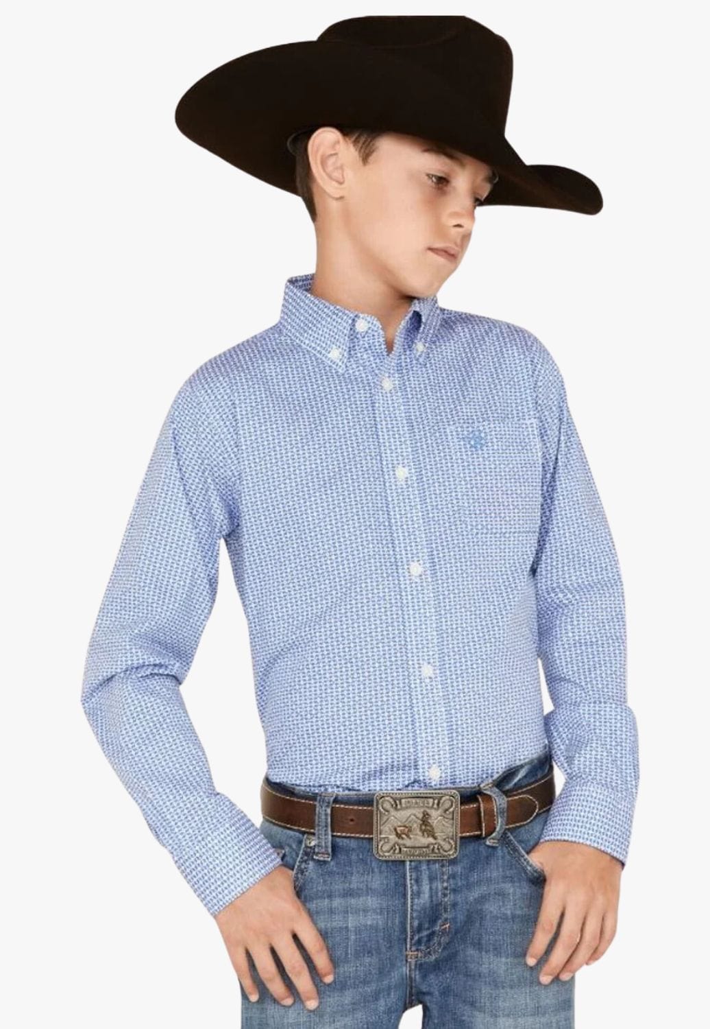 Ariat CLOTHING-Boys Long Sleeve Shirts Ariat Boys Nory Classic Fit Long Sleeve Shirt