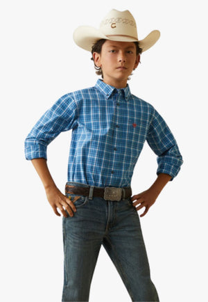 Ariat CLOTHING-Boys Long Sleeve Shirts Ariat Boys Pro Series Leyton Classic Long Sleeve Shirt