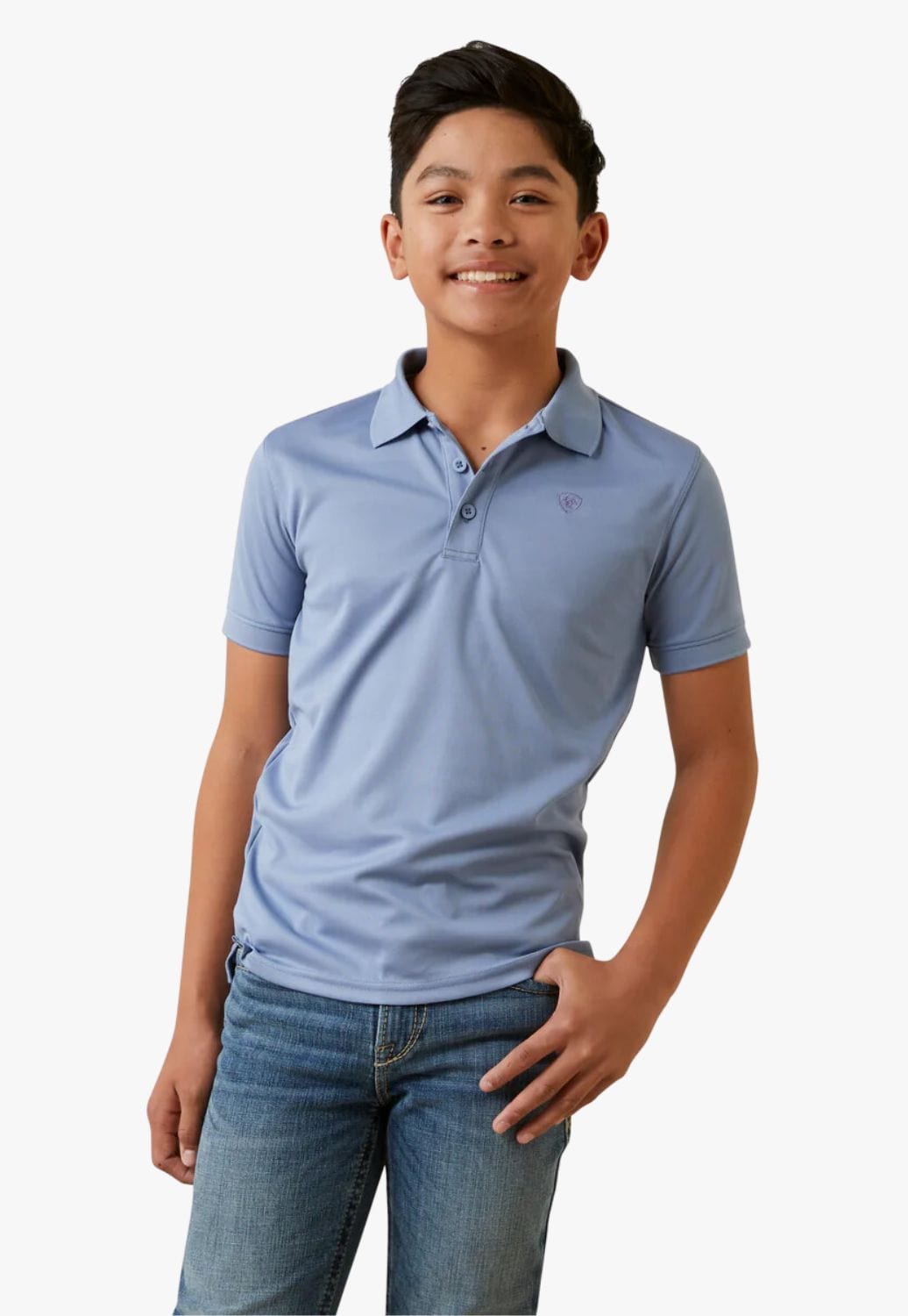 Ariat CLOTHING-Boys Polos Ariat Boys Tek Polo