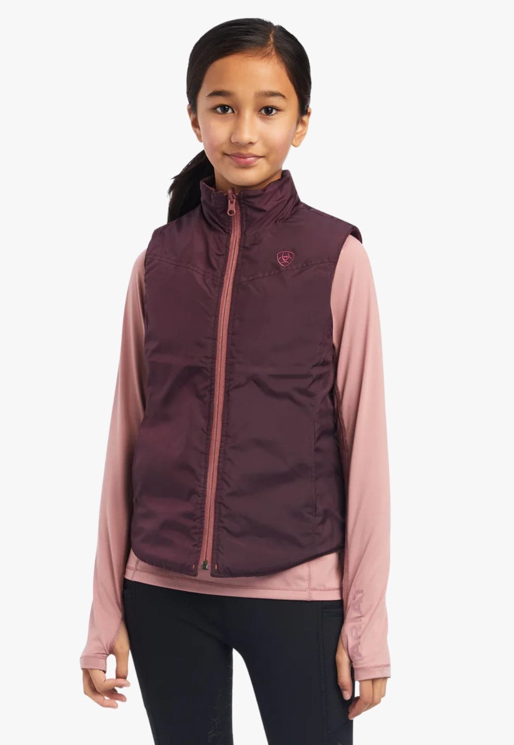 Ariat CLOTHING-Girls Jackets Ariat Girls Bella Pony Reversible Vest