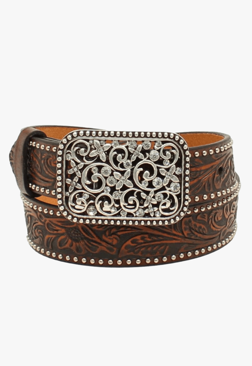 Ariat CLOTHING-Girls Belts Ariat Girls Floral Embossed Belt