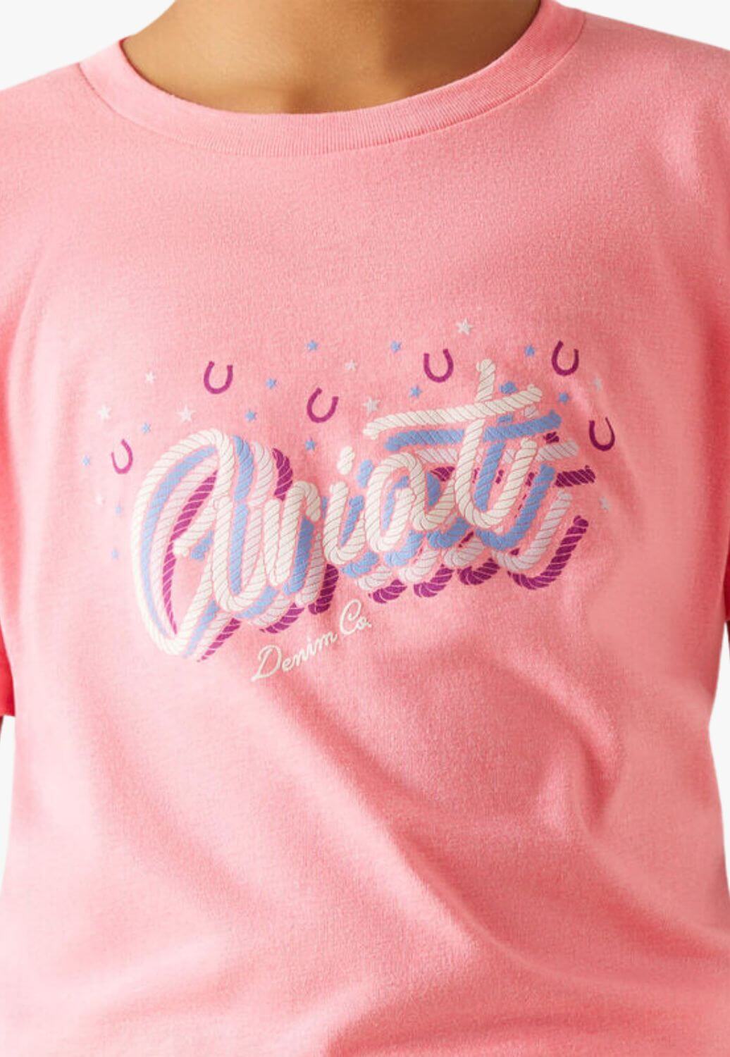 Ariat CLOTHING-Girls T-Shirts Ariat Girls Rainbow Script T-Shirt