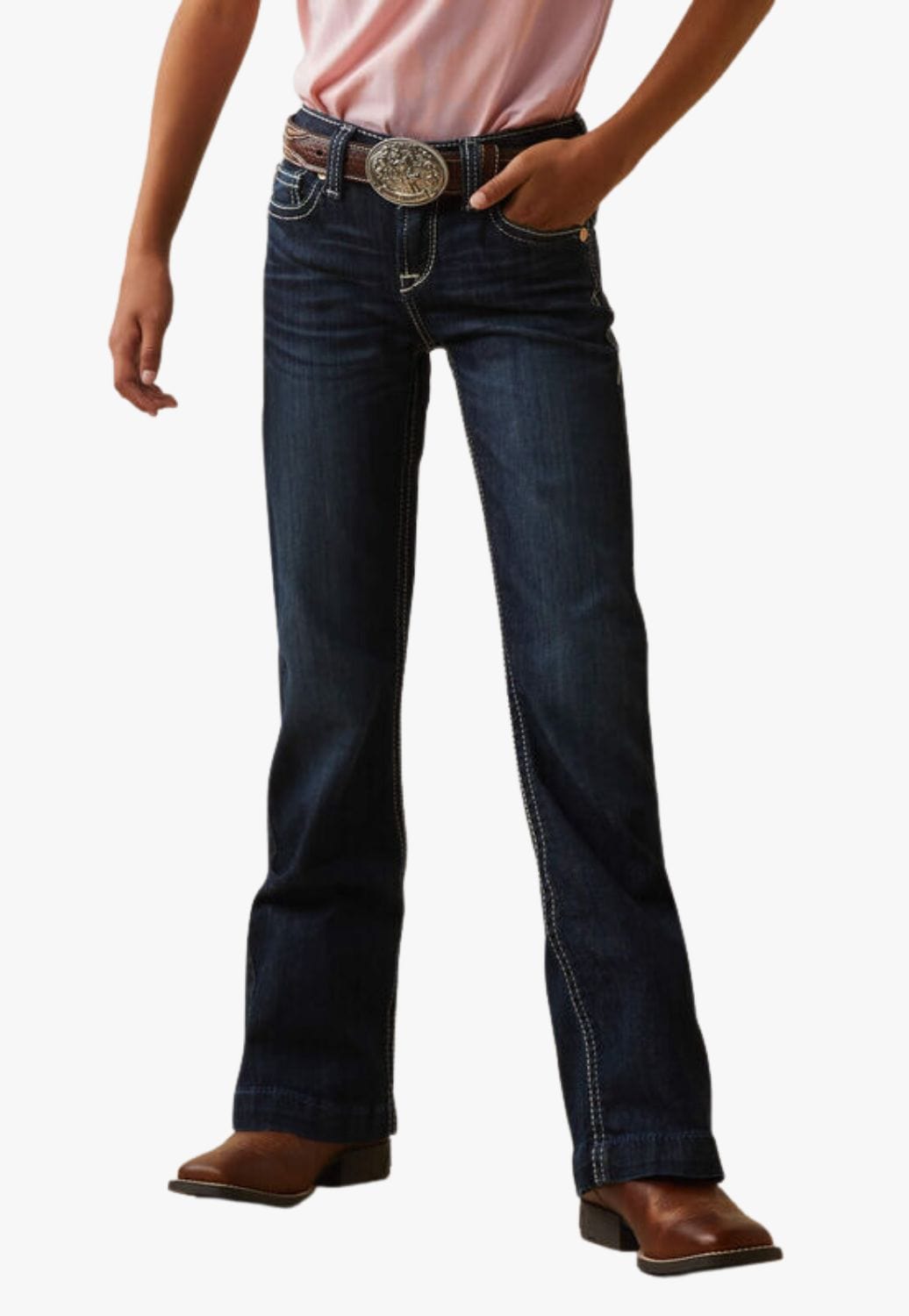 Ariat CLOTHING-Girls Jeans Ariat Girls REAL Ryki Wide Leg Trouser Jean