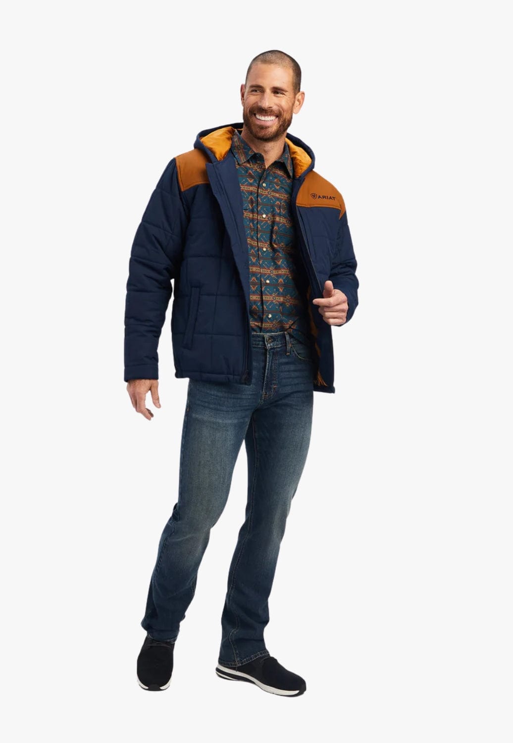 Ariat CLOTHING-Mens Jackets Ariat Mens Crius Hooded Insulated Jacket