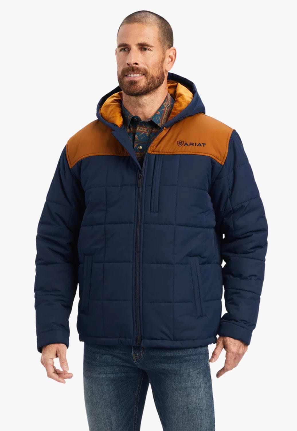 Ariat CLOTHING-Mens Jackets Ariat Mens Crius Hooded Insulated Jacket