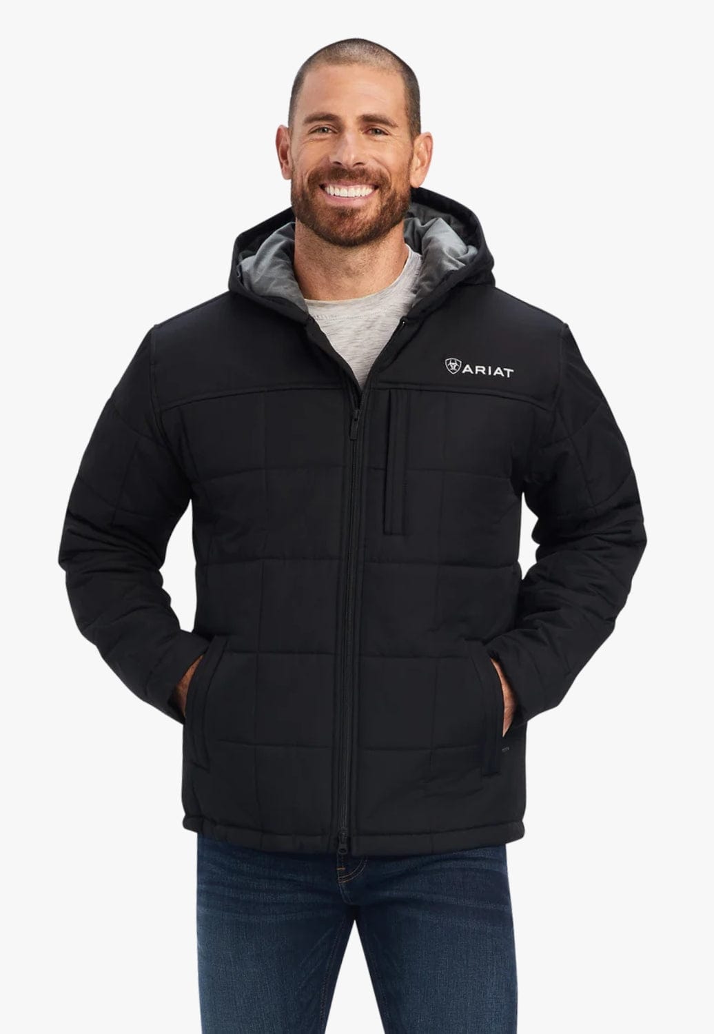 Ariat CLOTHING-Mens Jackets Ariat Mens Crius Hooded Insulated Jacket
