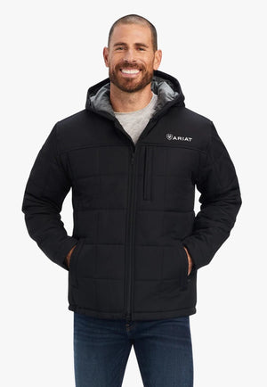 Ariat CLOTHING-Mens Jackets Ariat Mens Crius Hooded Insulated Jacket