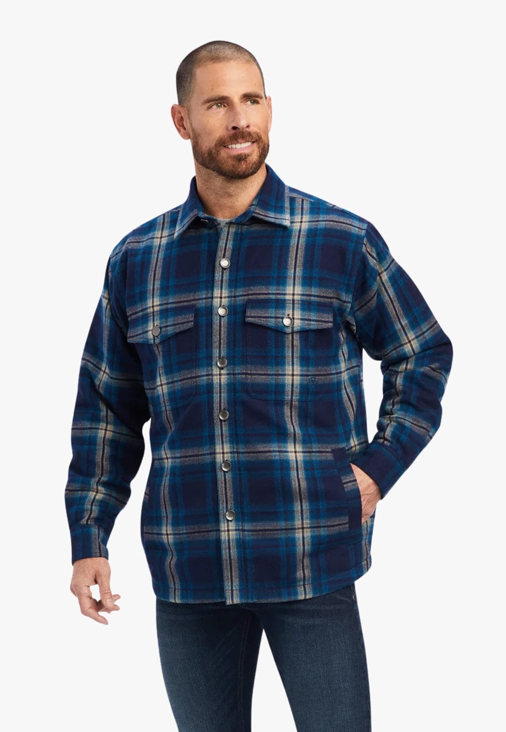 Ariat CLOTHING-Mens Jackets Ariat Mens Hannoch Shirt Jacket