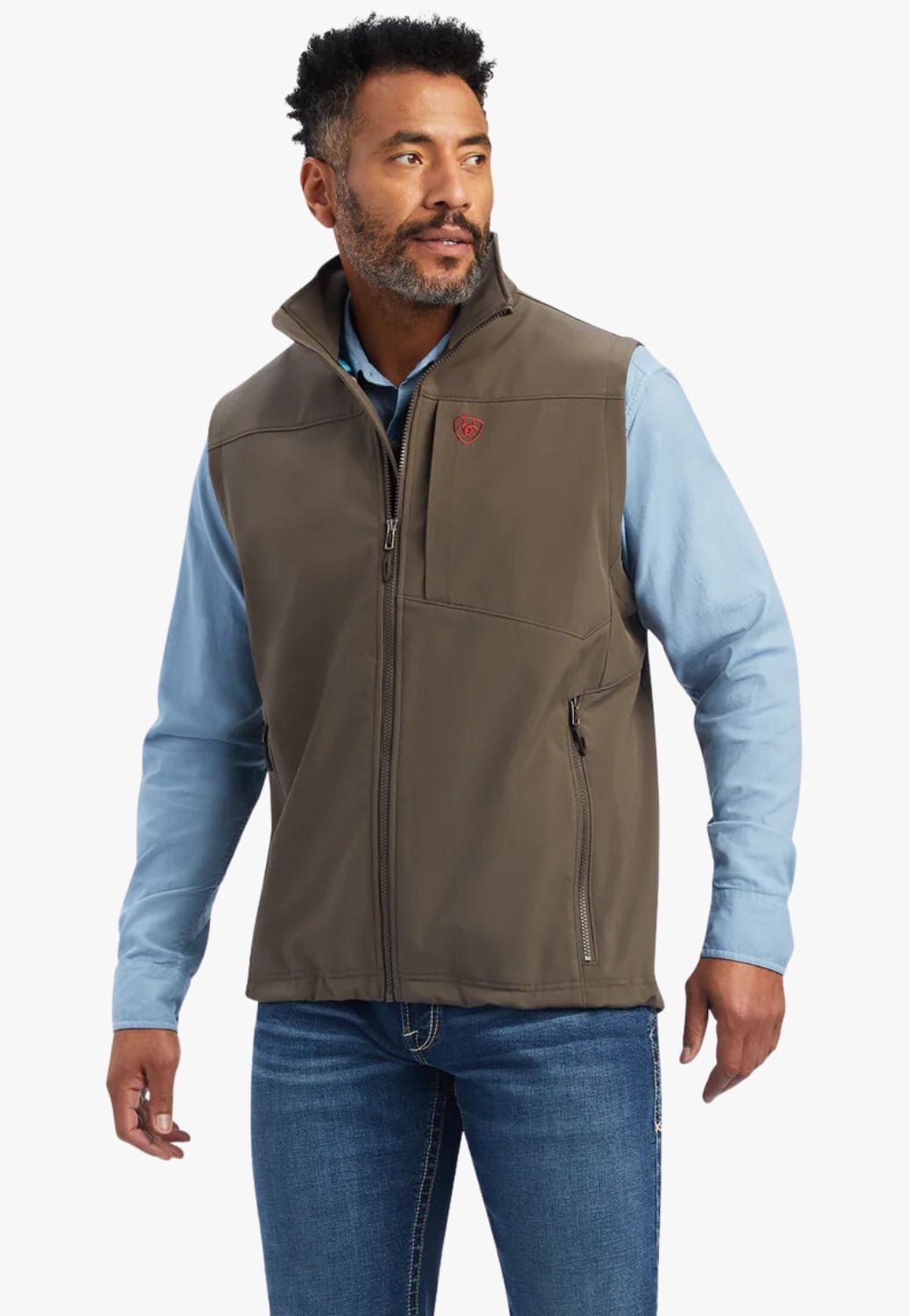 Ariat CLOTHING-Mens Vests Ariat Mens Logo 2.0 Softshell Vest