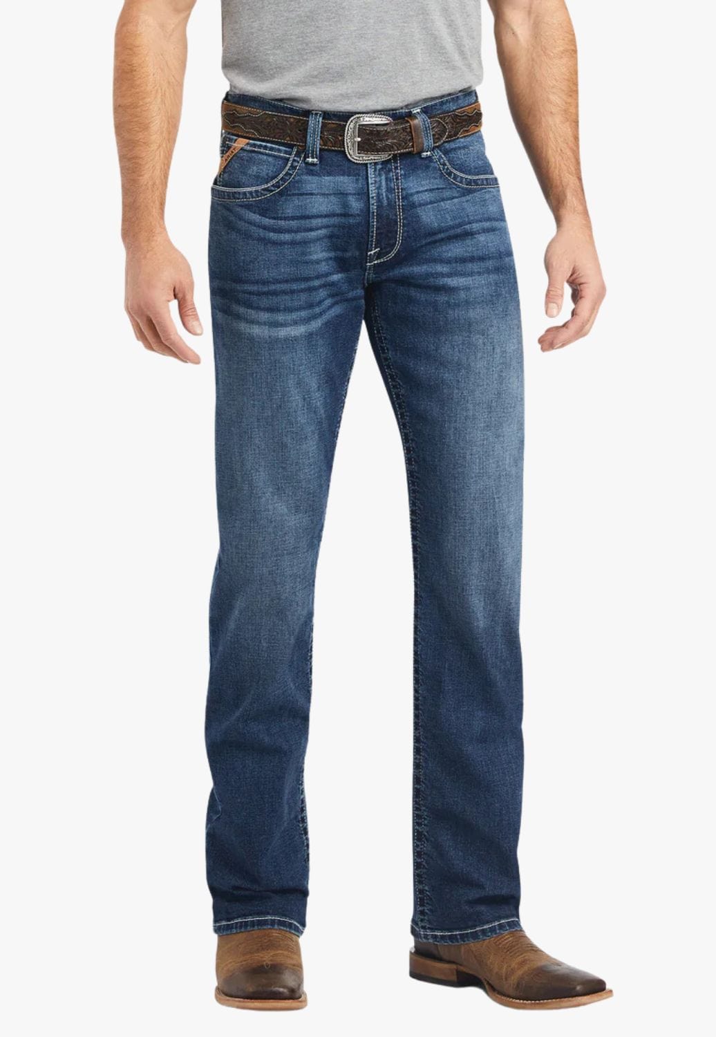 Ariat CLOTHING-Mens Jeans Ariat Mens M4 Hugo Relaxed Boot Cut Jean