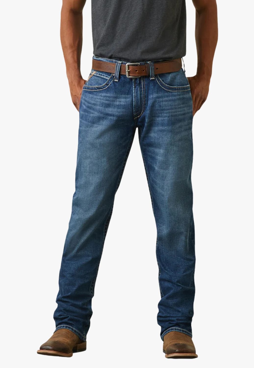 Ariat CLOTHING-Mens Jeans Ariat Mens M4 Ranger Straight Leg Jean
