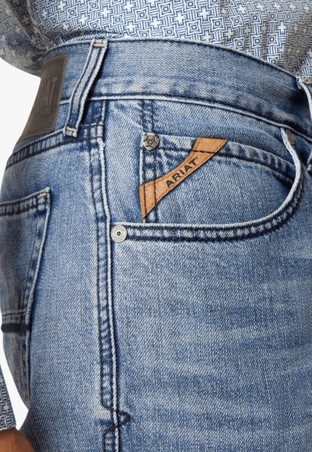 Ariat CLOTHING-Mens Jeans Ariat Mens M4 Ward Relaxed Straight Leg Jean